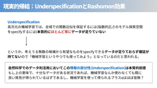 Underspecification Rashomon
Underspeci cation
(
specify )
specify
(Underspeci cation)
α
 