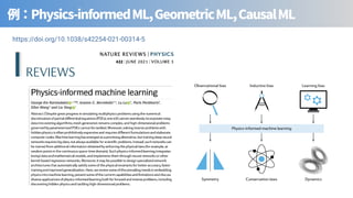 Physics-informedML,GeometricML,CausalML
https://doi.org/10.1038/s42254-021-00314-5
 
