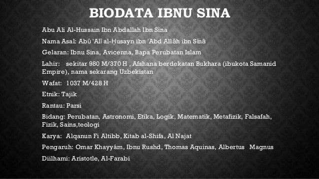 Biografi Kehidupan Ibnu Sina – Lakaran