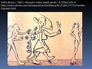 Velha Bruxa / 1960 / Nanquim sobre papel pardo / 0,335x0,525 m http://www.clicrbs.com.br/especial/sc/rbs30anos/81,0,564,17775,Franklin-Cascaes.html 