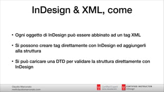InDesign e XML, impaginare una base dati | PDF