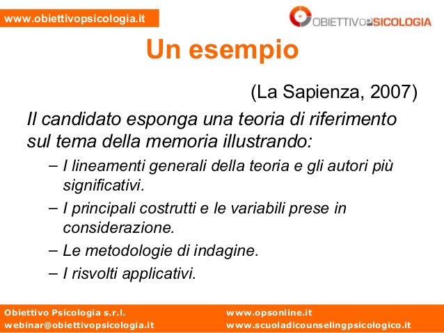 Esame Di Stato Psicologia Sapienza Risultati - linarmon