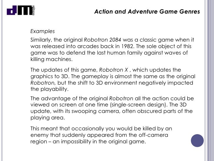 Action and Adventure Games