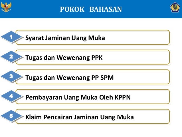 barang dan jaminan pengadaan jasa Muka Jaminan Uang PER 19/PB/2013 barang dan jaminan pengadaan jasa Muka Jaminan Uang PER 19/PB/2013