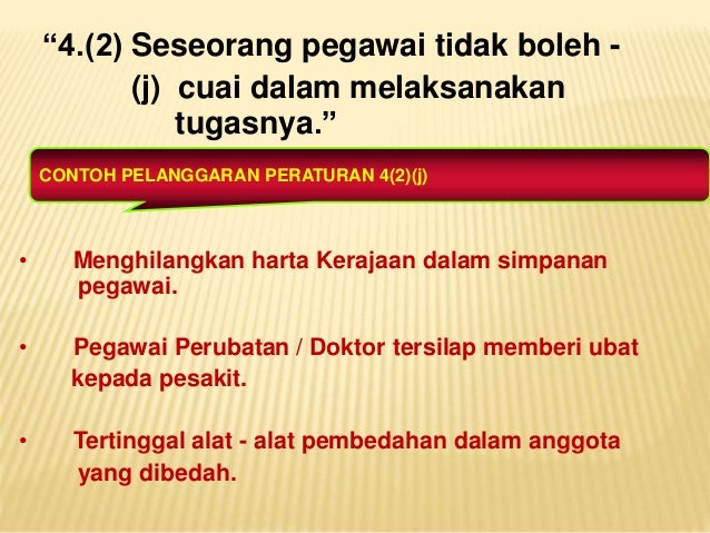 LARANGAN TATATERTIB (INTEGRITI-1)