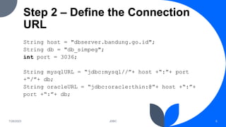 Slide Latihan JDBC | PPT