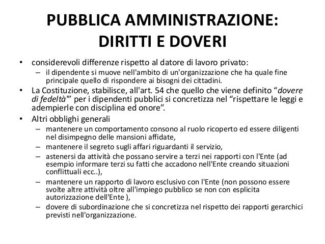 Sintesi Diritti E Doveri Dei Dipendenti Pubblici Pdf Slide linardi mg5 ud1 rapporto di lavoro 2 14-15