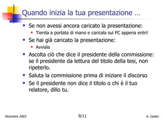Inizio Presentation.pdf Slide magistrale | PPT