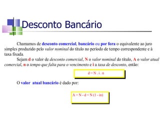 Desconto Bancário 