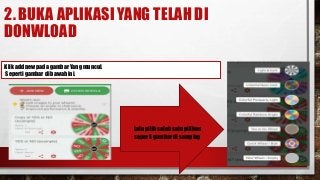 2. BUKA APLIKASI YANG TELAH DI
DONWLOAD
Klik add new pada gambar Yang muncul.
Seperti gambar di bawah ini.
Lalu pilih sala...