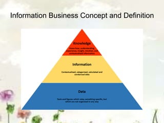 Information Business Concept and Definition
 
