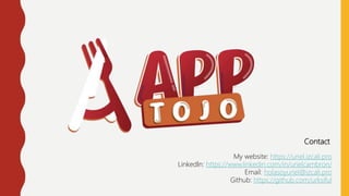 Contact
My website: https://uriel.izcali.pro
LinkedIn: https://www.linkedin.com/in/urielcambron/
Email: holasoyuriel@izcali.pro
Github: https://github.com/urksiful
 