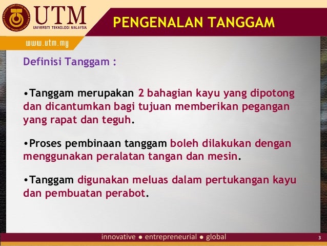 Tanggam tanggam dalam kerja kayu dan pembinaan bangunan