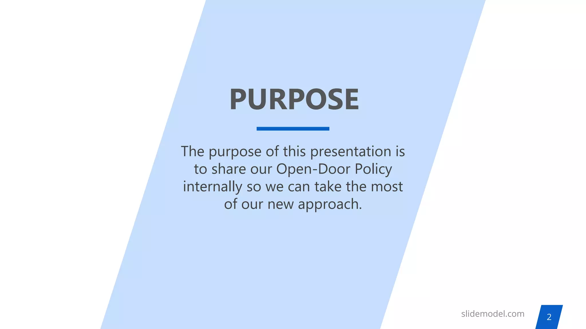 SlideModel Open Door Policy PowerPoint Templates | PDF