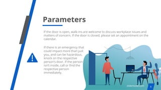 SlideModel Open Door Policy PowerPoint Templates | PDF