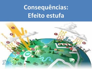 Consequências: Efeito estufa 