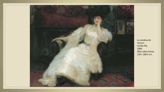 La condesa de
Yumuri.
Cecilio Plá.
1906.
Óleo sobre lienzo.
150 x 189,5 cm.
 