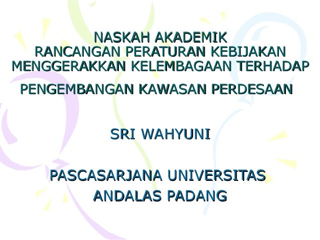 Naskah Akademik