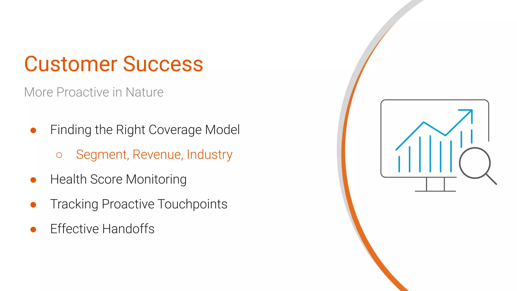 Customer Success
●
○
●
●
●