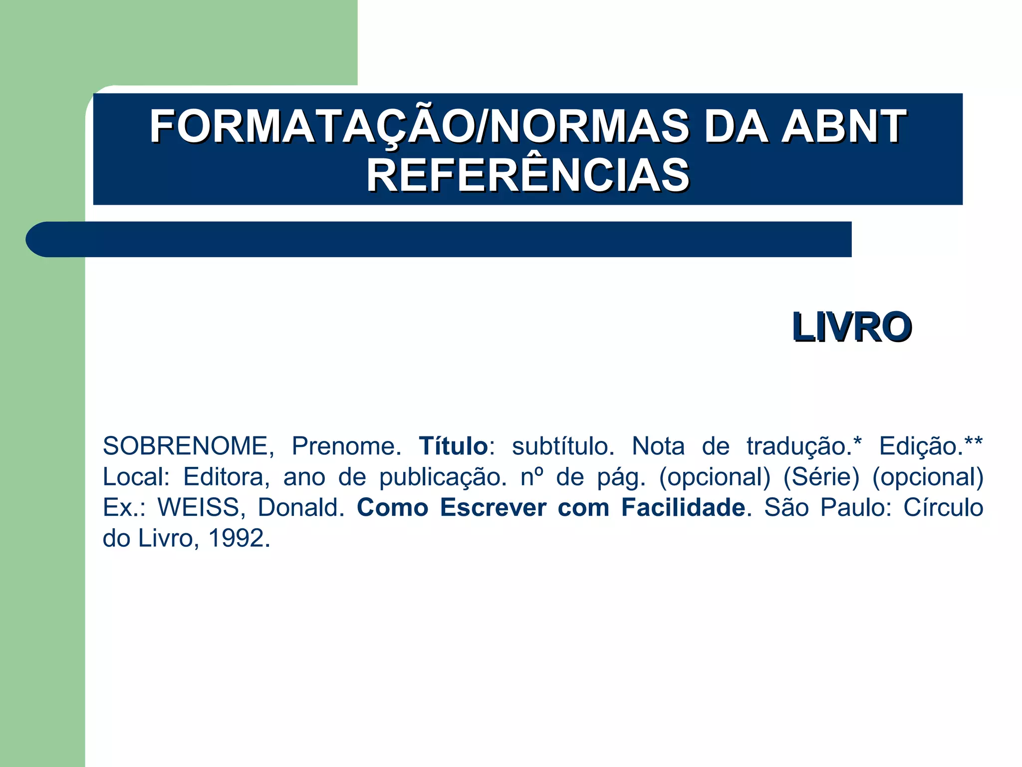 Slide= Normas da ABNT | PPT