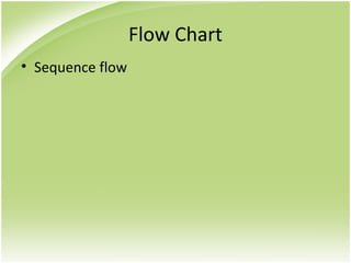 Flow Chart
• Sequence flow
 