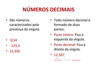 Matemática básica - operação com decimais - números com vírgula