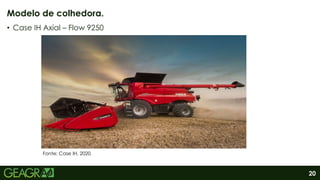 20
• Case IH Axial – Flow 9250
Modelo de colhedora.
Fonte: Case IH, 2020.
 