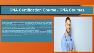 Many aspiring healthcare professionals choose Medical & Nursing College ...