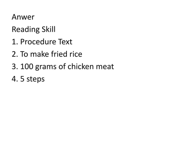 Slide of procedure text | PPT