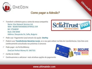 Apresentacao da onecoin