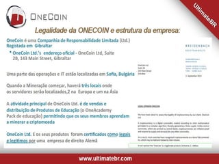 Apresentacao da onecoin