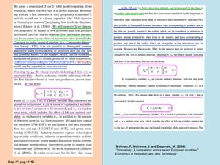 Mohnen, P., Mairesse, J. and Dagenais, M. (2006)
“Innovativity: A comparison across seven European countries,”
Economics of Innovation and New Technology
Cap. 2°, pag.11-12
 