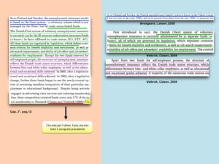 Bredgaard, Larsen, 2008
Viebrok, Clasen, 2008
Viebrok, Clasen, 2008
Cita solo per l’ultima frase, ma non
tutto il paragrafo precedente
Cap. 3°, pag.13
 