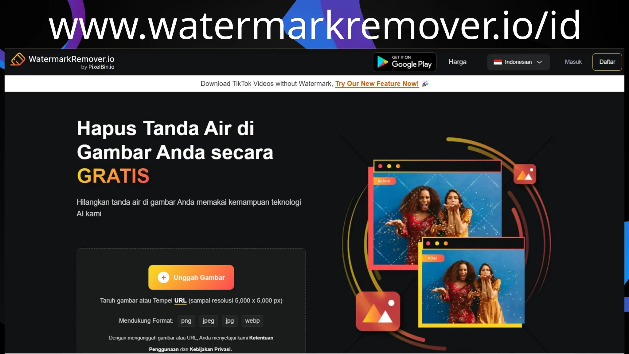 www.watermarkremover.io/id
 