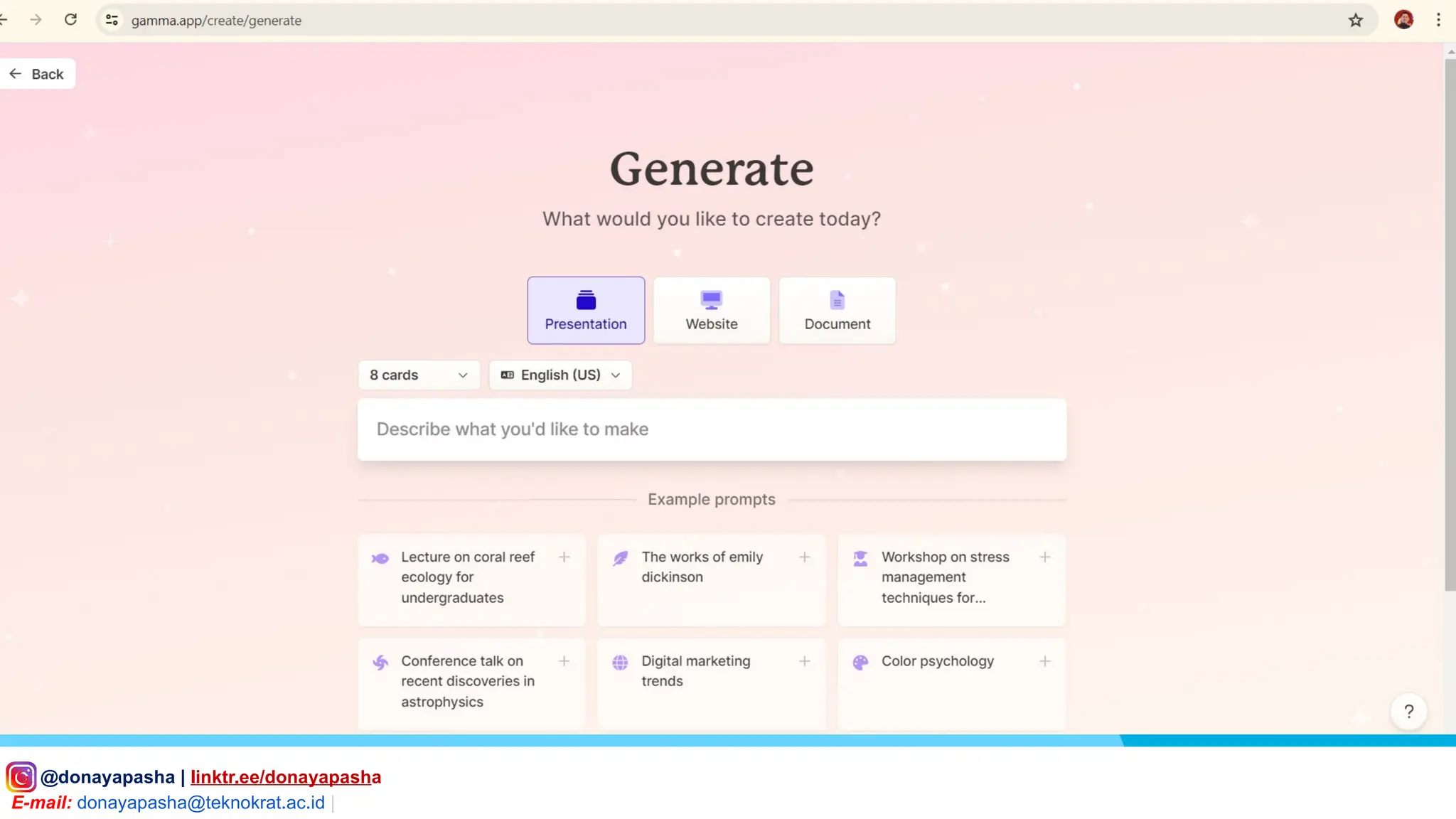 IG: @donayapasha | linktr.ee/donayapasha
E-mail: donayapasha@teknokrat.ac.id |
 