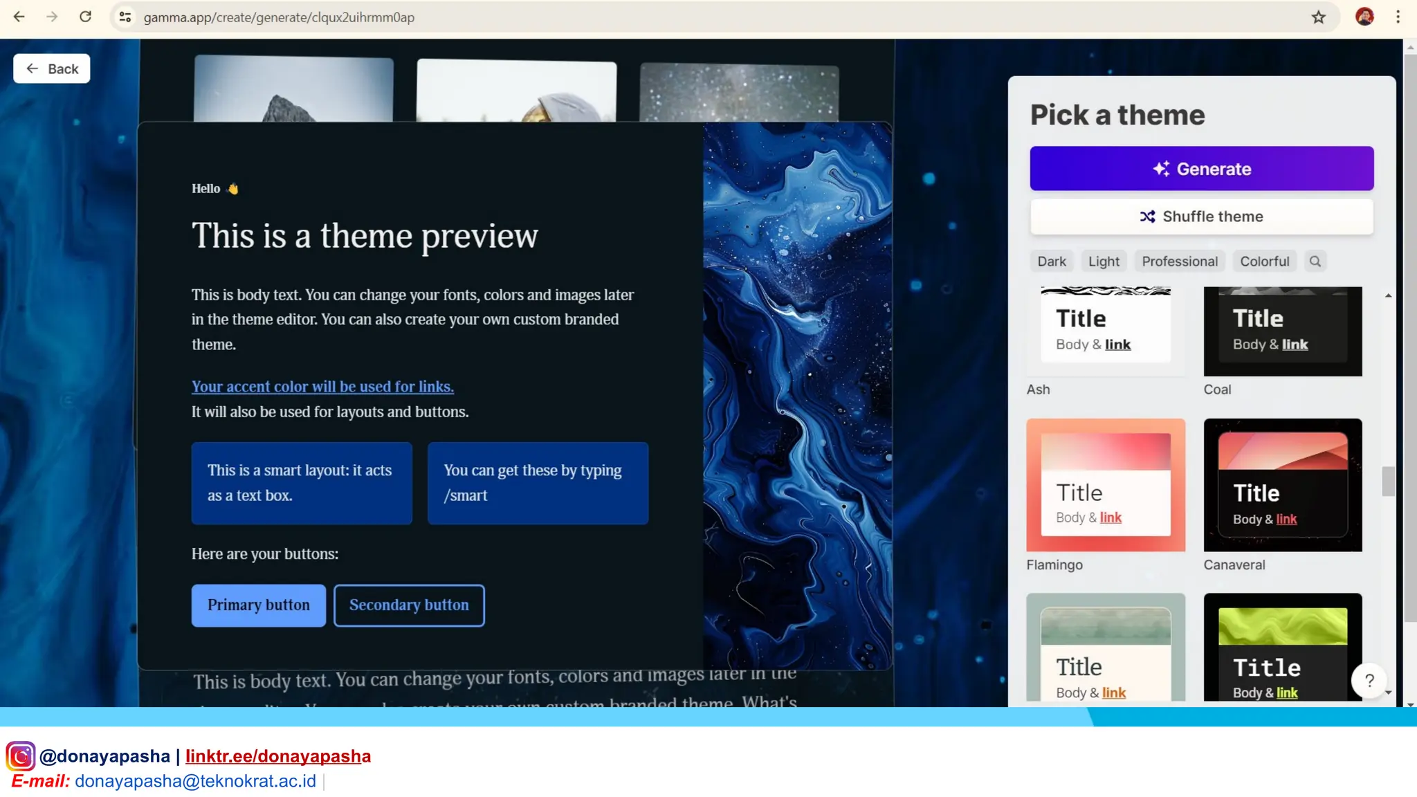 IG: @donayapasha | linktr.ee/donayapasha
E-mail: donayapasha@teknokrat.ac.id |
 