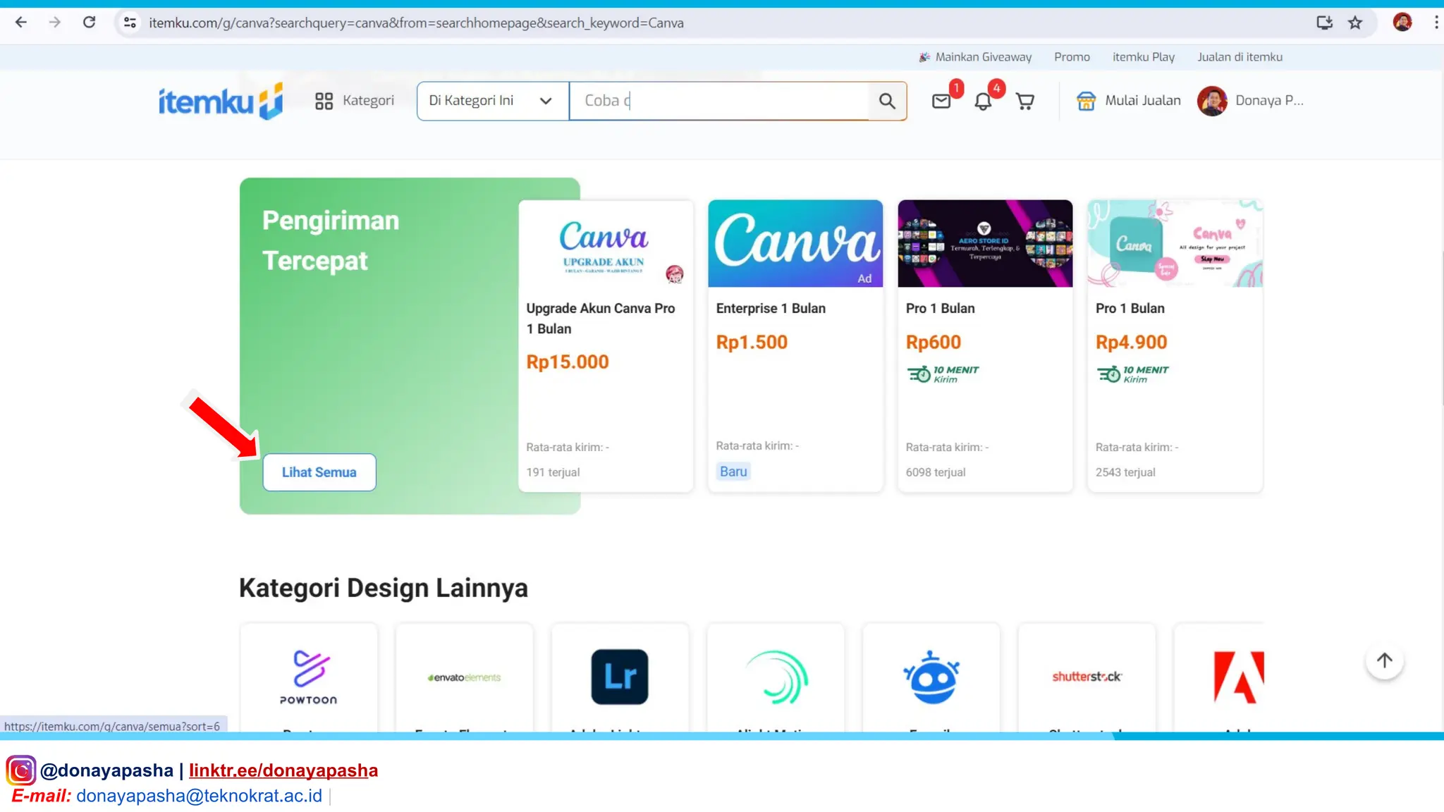 IG: @donayapasha | linktr.ee/donayapasha
E-mail: donayapasha@teknokrat.ac.id |
 