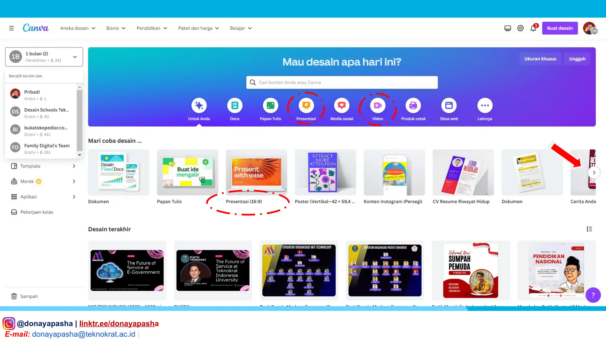 IG: @donayapasha | linktr.ee/donayapasha
E-mail: donayapasha@teknokrat.ac.id |
 