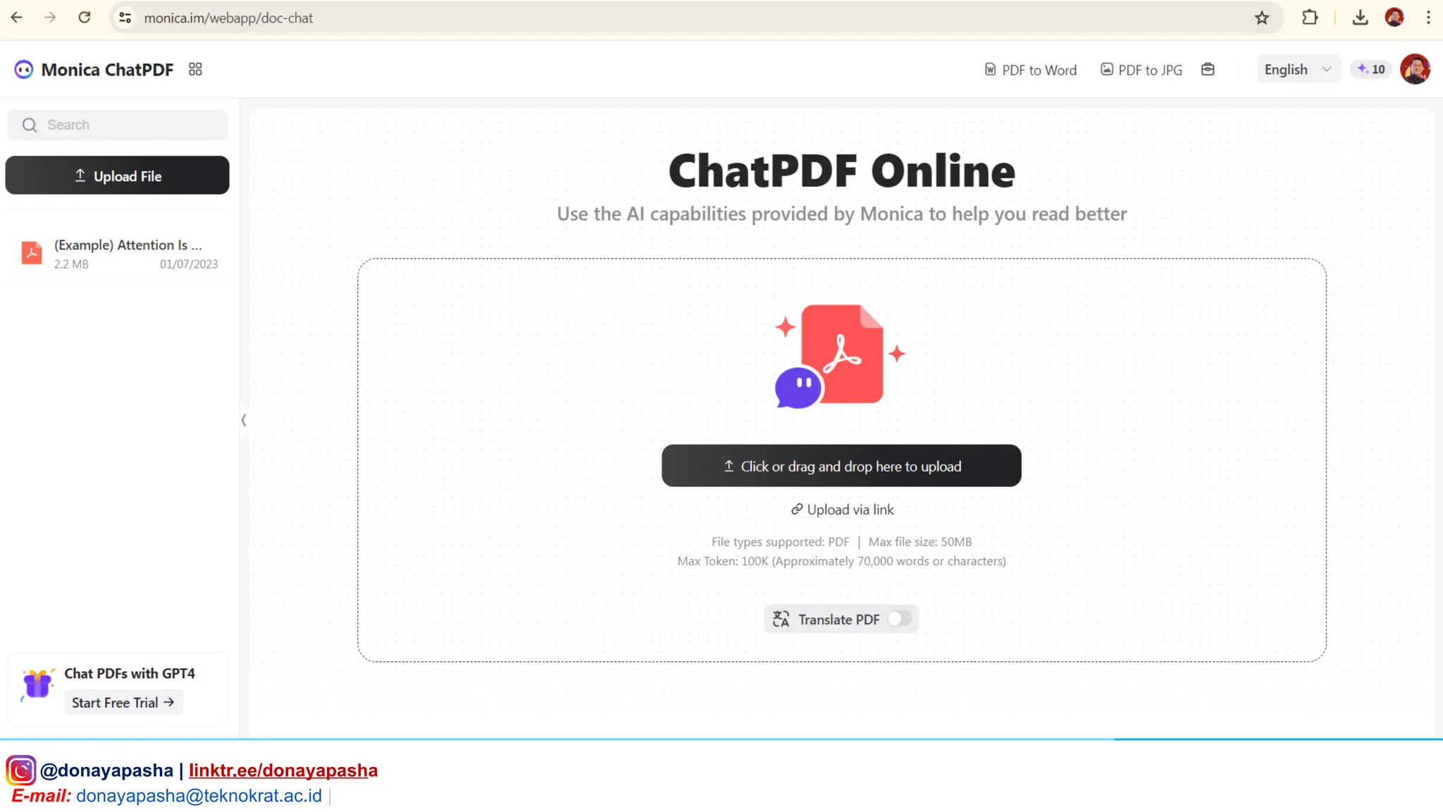 IG: @donayapasha | linktr.ee/donayapasha
E-mail: donayapasha@teknokrat.ac.id |
 
