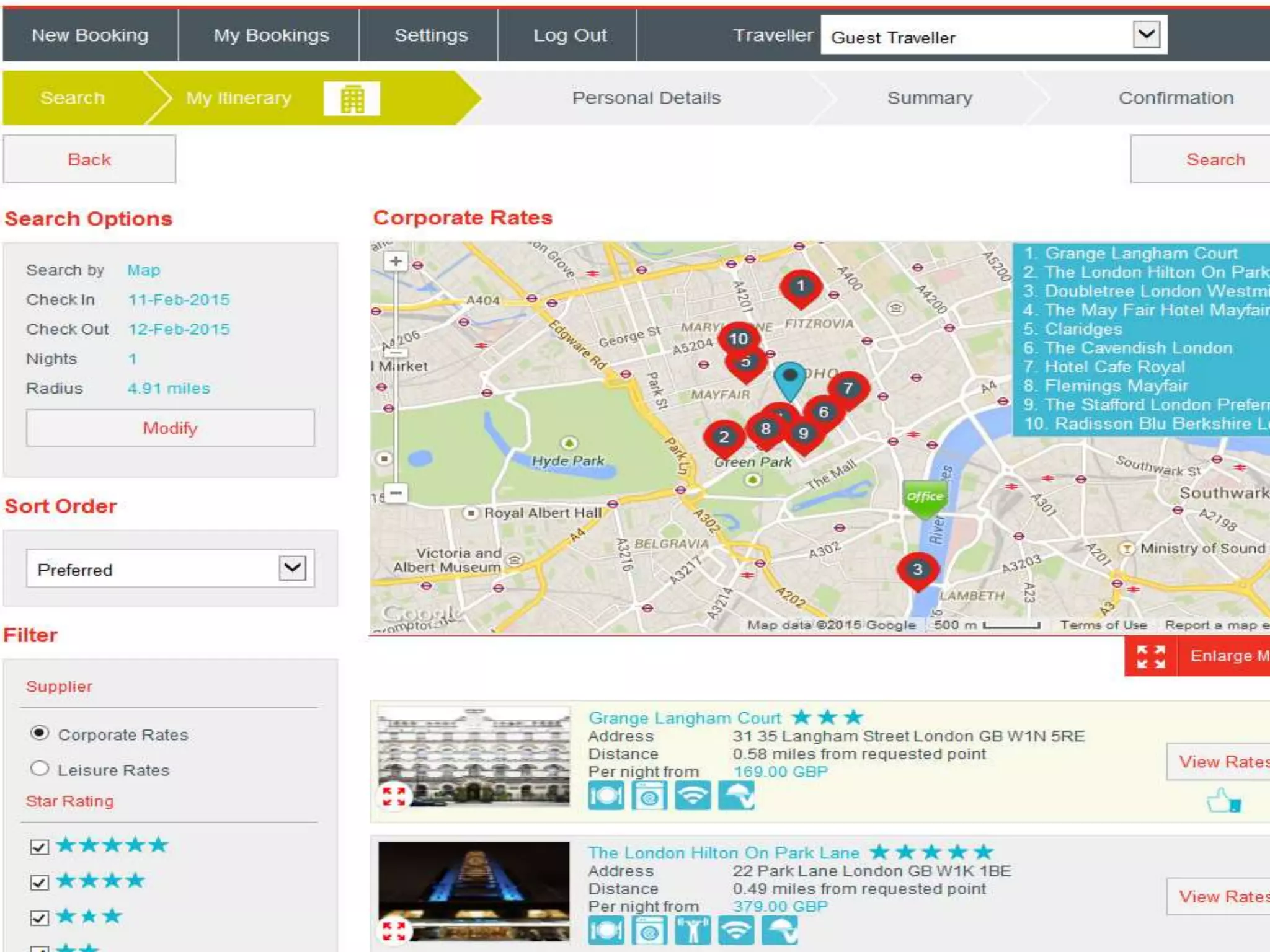 Search by Map Functionality
 