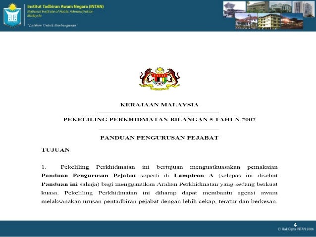 Panduan Pengurusan Pejabat