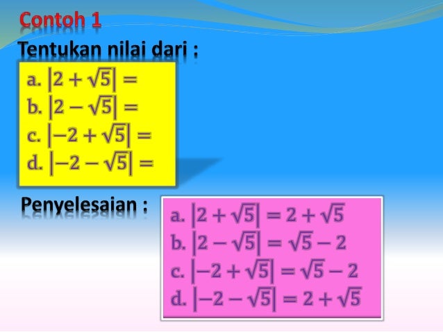 Persamaan dan pertidaksamaan linear satu variabel yang 