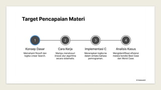 Optimizing Search Algorithms: Sentinel Linear Search Explained | PPTX