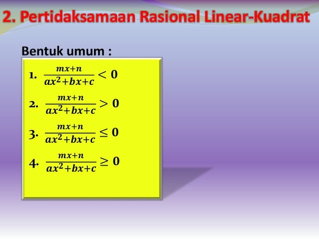 Contoh Soal Pertidaksamaan Rasional Dan Irasional Zona Ilmu 8