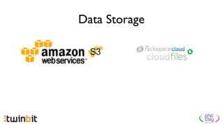 Data Storage - Amazon S3

           Amazon_S3

http://drupal.org/project/amazon_s3
 