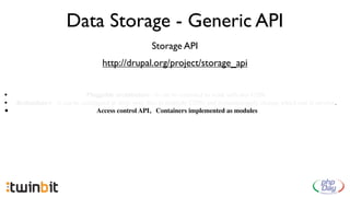 Data Storage - Generic API
                                                     Storage API
                              ...