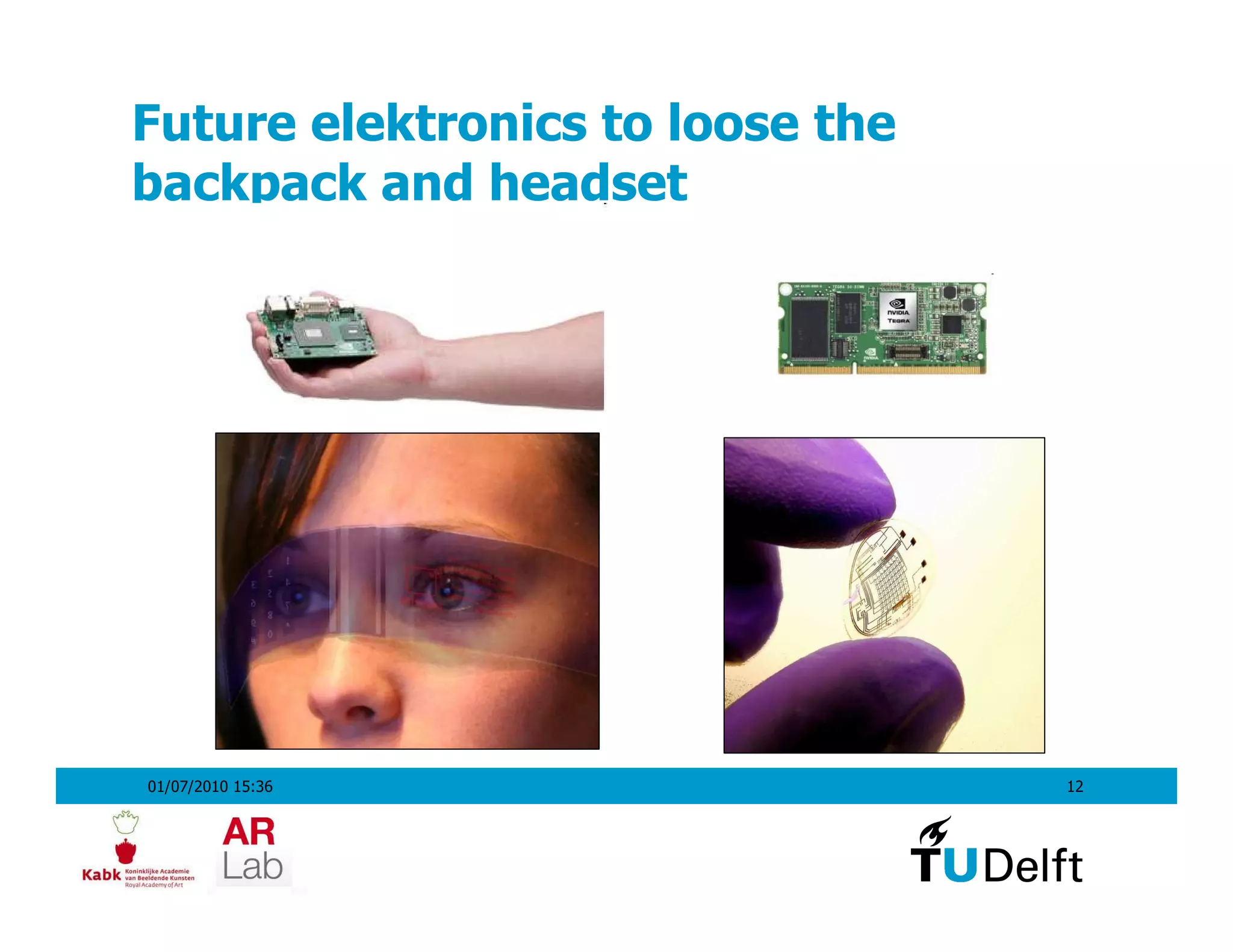 Future elektronics to loose the
backpack and headset




01/07/2010 15:36                  12
 