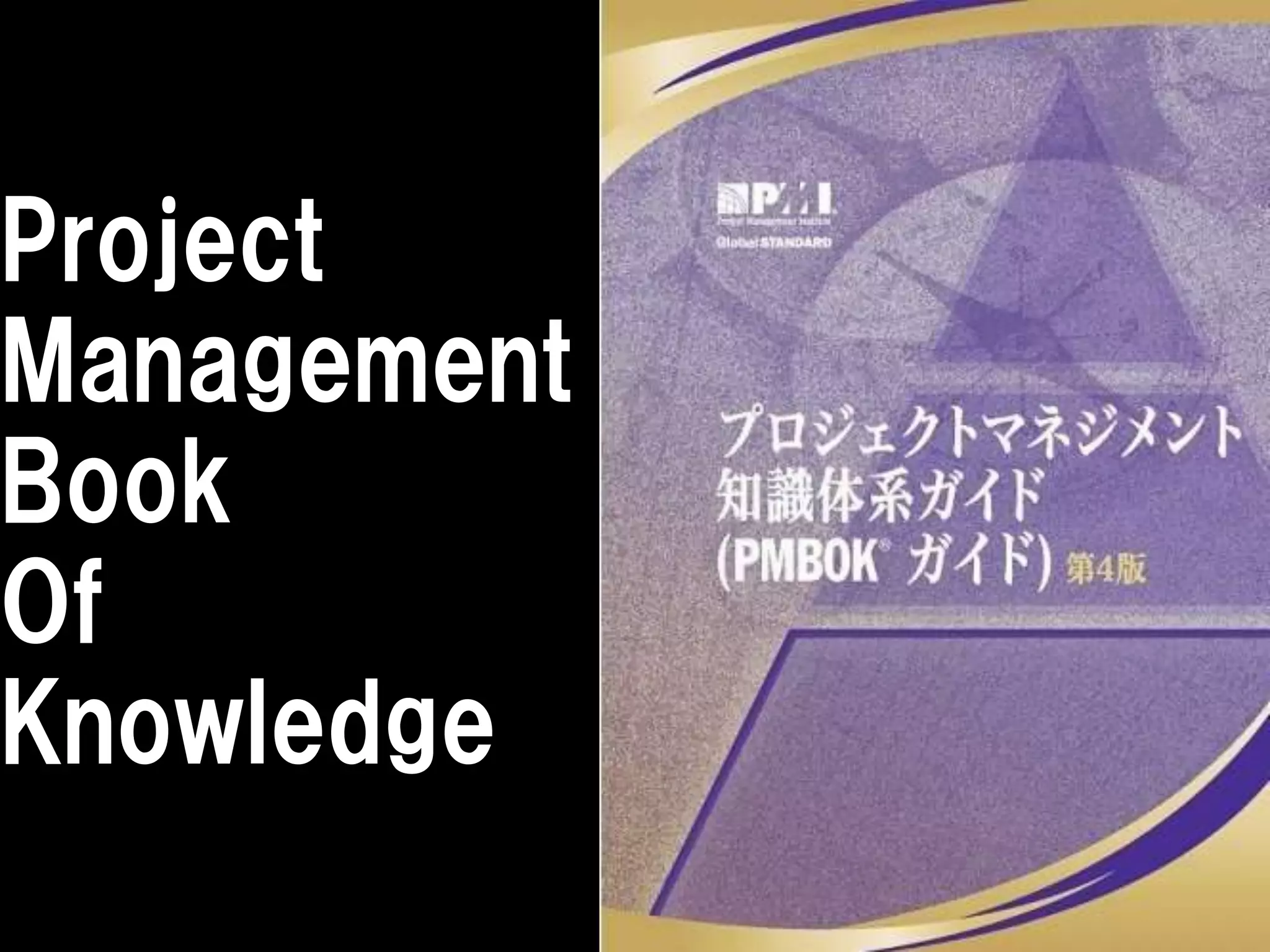 Project
Management
Book
Of
Knowledge
 