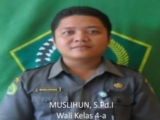 MUSLIHUN, S.Pd.I
Wali Kelas 4-a
 