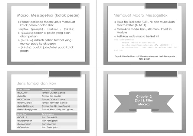 Slide Powerpoint Macro Excel Pdf